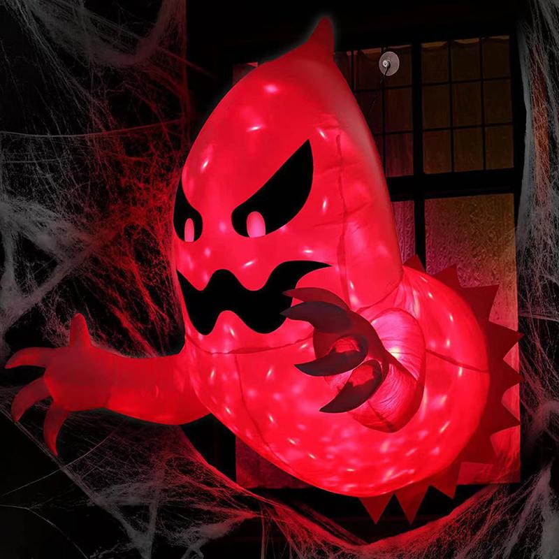 Inflatable Ghost Coming Out Of Window Blow Up Halloween Horror Party Decor Courtyard Yard Garden Lawn Ornament