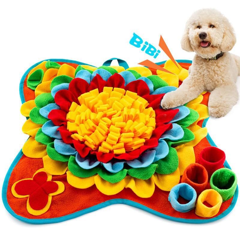 Interactive Snuffle Mat Dogs Cats - Slow Feeder Puzzle Toy Durable Plush Training Pad To Reduce Anxiety Promote