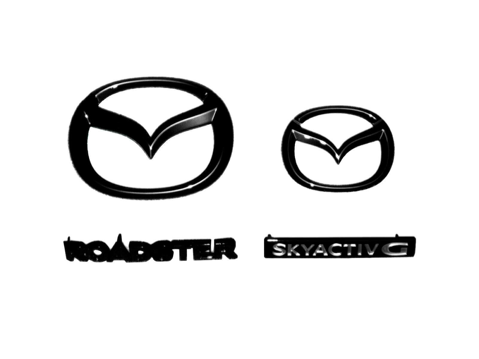 

Gloss Black Roadster Emblem Set of 4 (ND5/New Model) чёрный