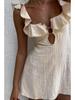 2024 European & American Sexy Ruffle Camisole Dress for Women