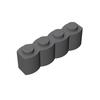 Compatible Building Block Small Particle Miniature Building Block Building Scene Spare Parts 30137 Wall Brick 1X4 Fence Brick Wave Pattern