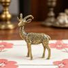 Collectible Solid Brass Zodiac Sheep Statue Auspicious Tabletop Ornament for Office Desktop Decor Unique Gift for Fengshui Enthusiasts