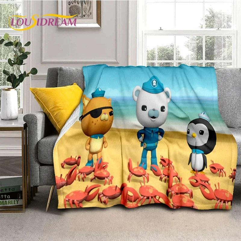 The Octonauts Barnacles Cute Cartoon Soft Blankets,Keep Warm Flannel Throw Blanket for Picnic Beds Sofa Home Bedroom Gifts Kids