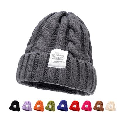 Women's Autumn Winter Big Head Hat Wool Warm Hat