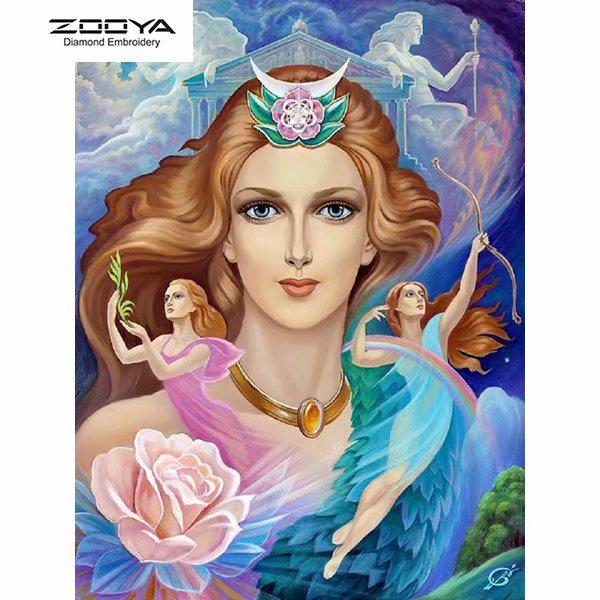 

ЗООЯ DIY 3D круглая алмазная картина Мадонна вышивка крестиком домашний декор