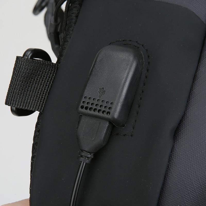 Men's Chest Bag Adjustable Strap Multi-Pocket Crossbody Sling for Cycling Commuting Sports Outdoor Travel Lightweight Pack