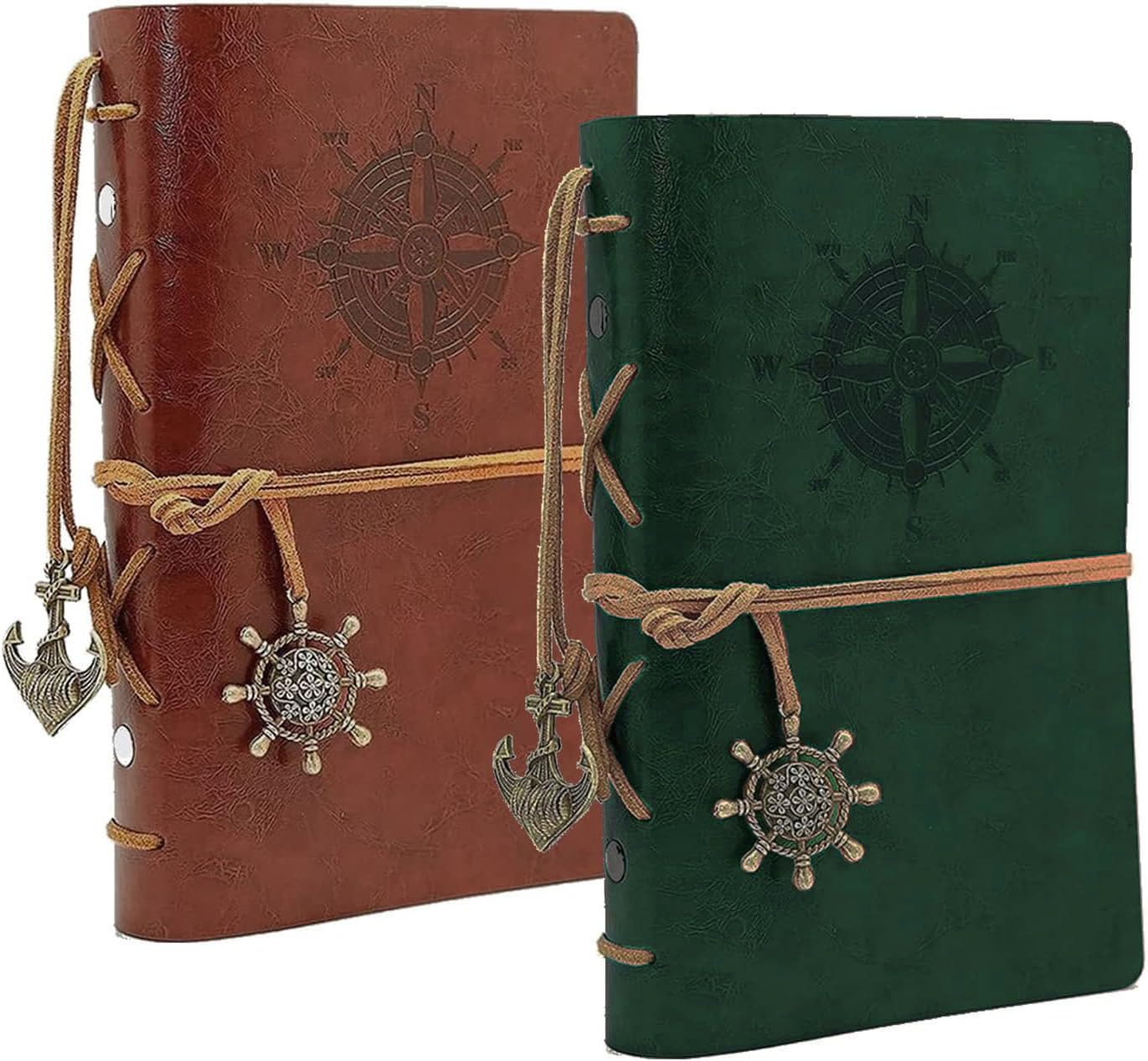 

Two A5 Antique BetterJonny Memo PU Retro Office Graduation Gift and Notebooks, Diaries, Journals, Notebooks, Pads, Diaries, Ring-bound, Paper, Plain,