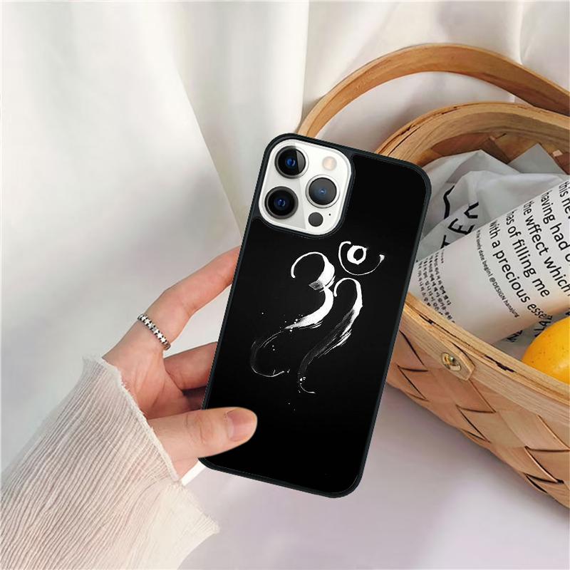 Aum om Namaste Symbol Zen Yoga Phone Case For iPhone 17 Air 16 15 14 11 12 13 Pro  MAX Plus coque Cover Shell