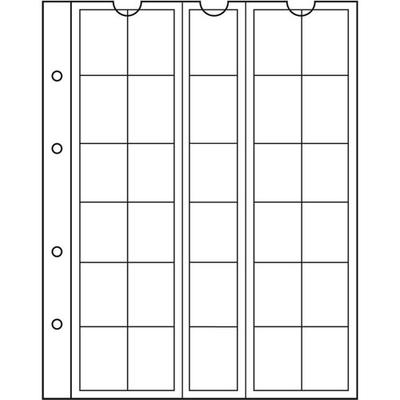 Hojas para Monedas Leuchtturm Numis Paquete de 5 (NH30)