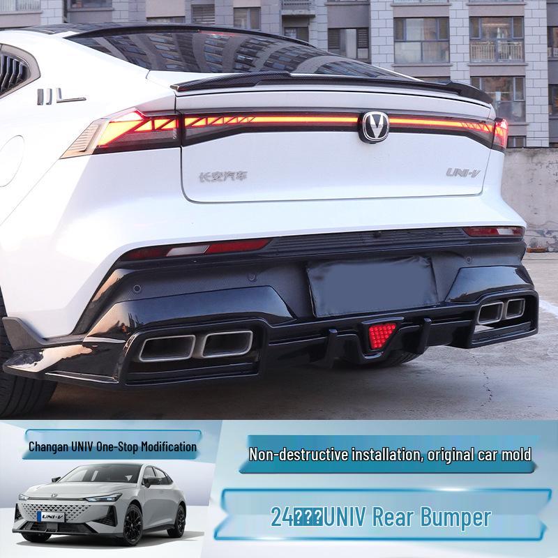 Dedicated Rear Diffuser & Spoiler for Changan Univ Sport Version - 24 Models Rear Bumper Modification Parts