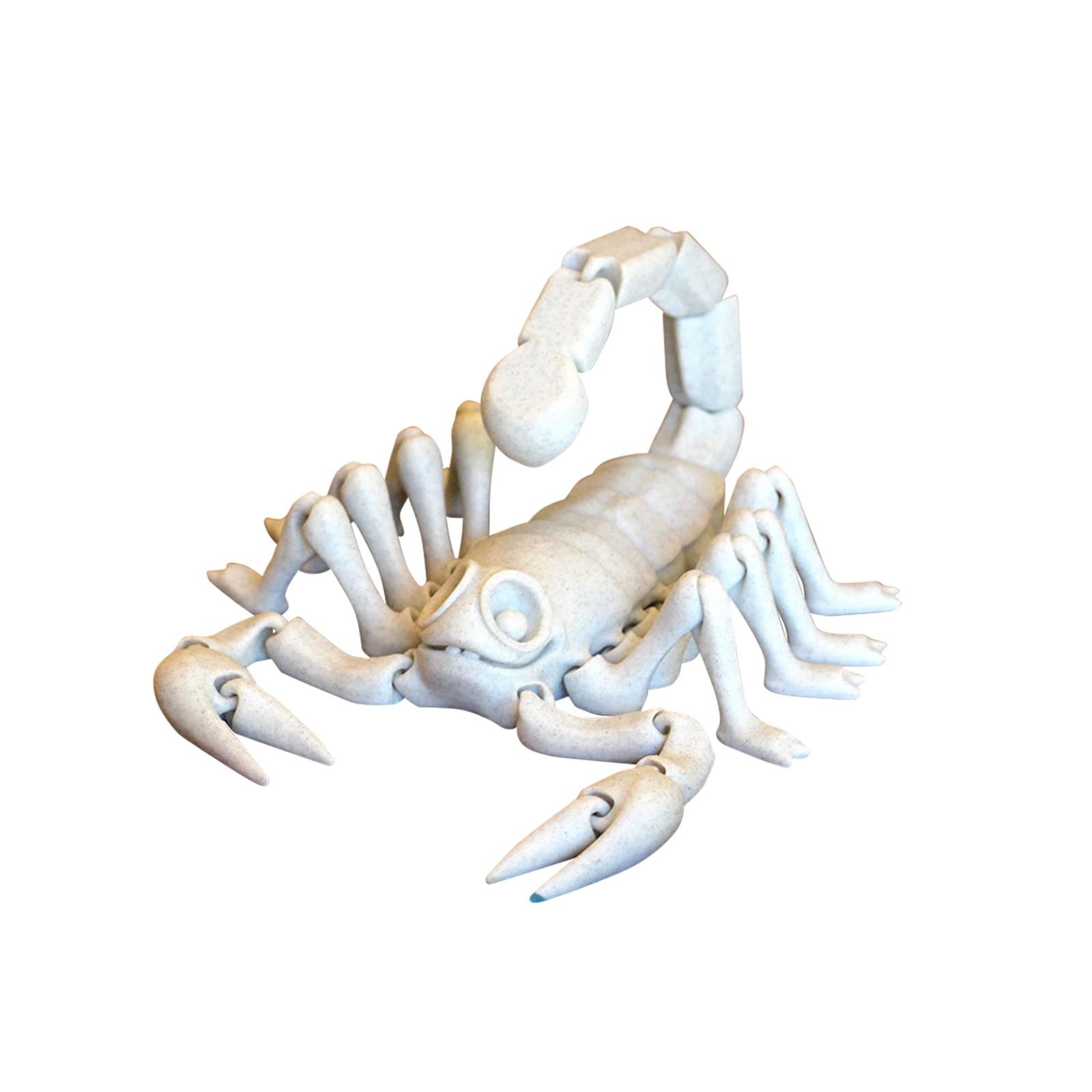 

3D-печатная шарнирная творческая игрушка, декоративная модель для взрослых и детей One Size белый