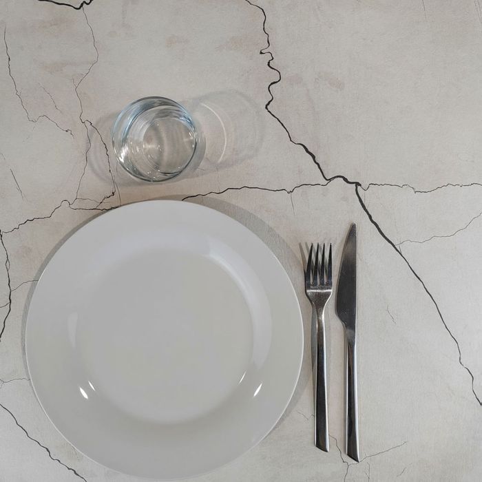 Table 70 X 70 Cm - Rome Model Marbled White Moon