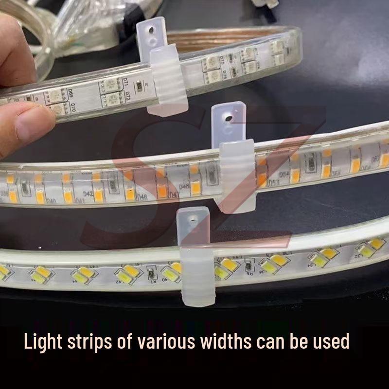 Clipe de Plástico e Grampo de Fixação para Fita de LED Modelos 3014/3528/5050