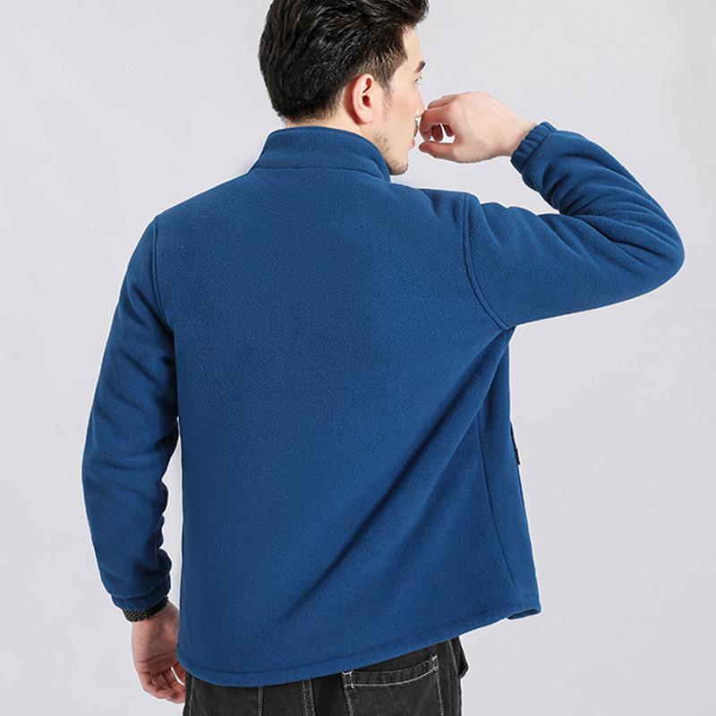 Outdoor Fashion Fleece Clothing Autumn and Winter Warm Top Casual Sweater Fleece Thickened Fleece Jacket Men