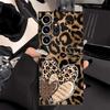 Black Soft Phone Cover Case for Samsung Galaxy S23 Ultra S25 Edge S24 Plus S20 S21 FE Cartoon Leopard Print Pattern