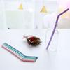 Flexible Multicolor Tea With Cleaning Brush For Birthday Wedding Bar Tool Party Supplies Tableware Drinking Straws