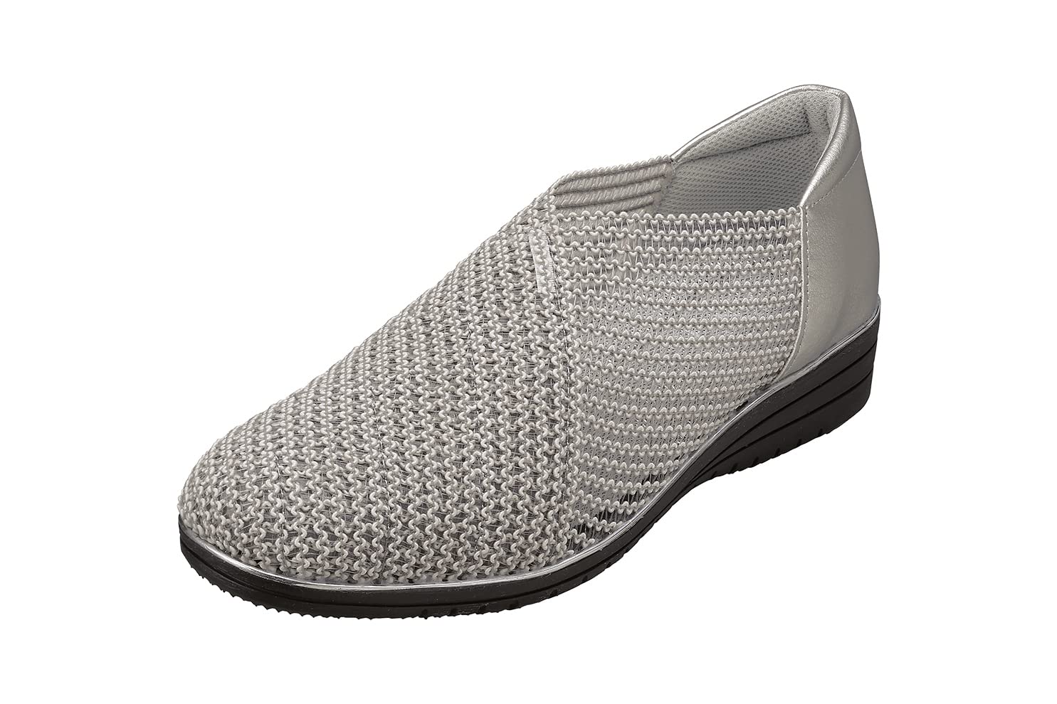 

[Pansy] 7054 Women s Shoes, 3E Width, Mesh Knit, Breathable, Stretchy, 23.0cm, Silver