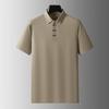Men's Plus Size Chinese Style Ice Silk Polo Shirt