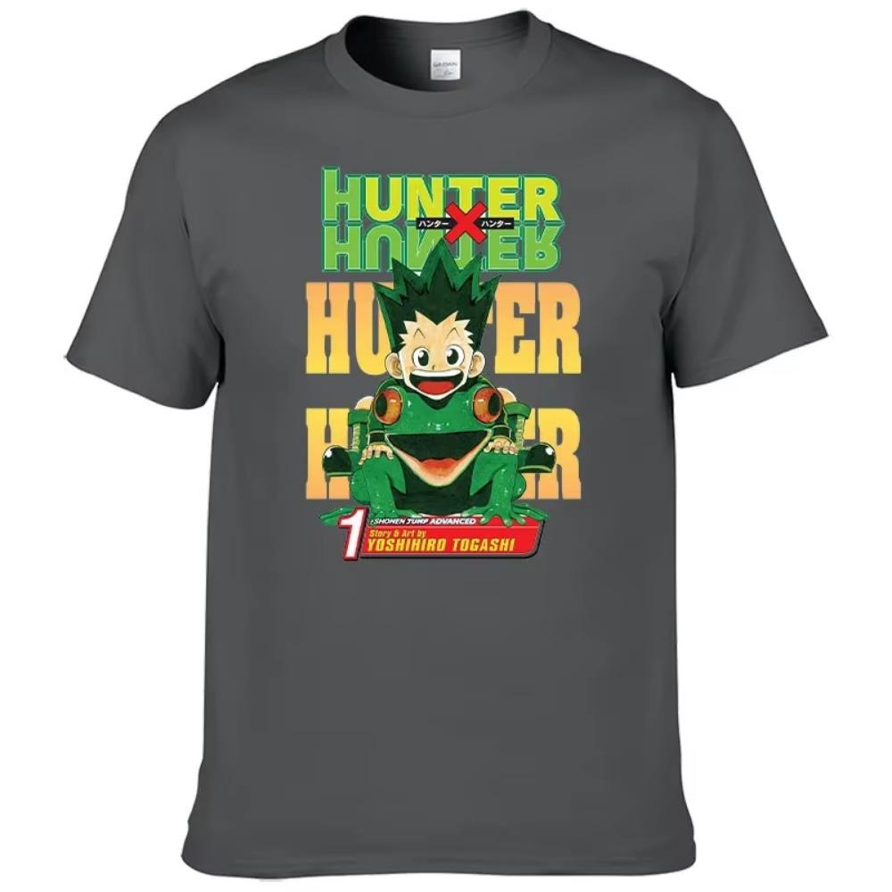 Anime Hunter X Hunter Anime T-shirt 2023 Summer New Cotton T-shirt Casual Harajuku Street Apparel Casual Short Sleeve Top F128