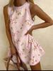 Summer American Independence Day Printed Sleeveless Vest Dress Women's Casual Seaside Vacation Dress Y