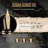 Scriveiner Luxury Fountain Pen Stunning Black Lacquer 24K Gold Finis - Pen,