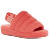 UGG Fluff Yeah Fabric Lightweight Comfortable Furry Slide Sandals Women Sandals Peach-Pink 1127116-PBLSS