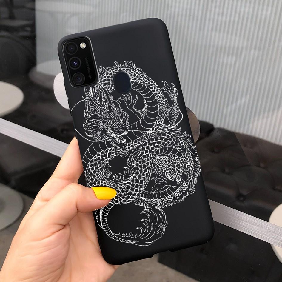 Pro Samsung M21 Pouzdro 6,4 palce Měkký Silikonový Kryt s Srdcem TPU Pro Samsung Galaxy M21 M 21 SM-M215F M215 Zadní Kryt Telefonu Funda