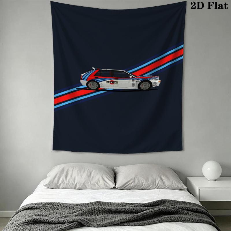 Lancia Martini Wall Tapestry Aesthetic Wall Hanging Printed Fabric Blanket Decorative Tapestries for Bedroom Living Room Home Decor
