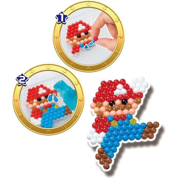 Aquabeads La box Super Mario, Jouet, perles qui collent avec de l'eau, Convient aux enfants à partir de 4 ans