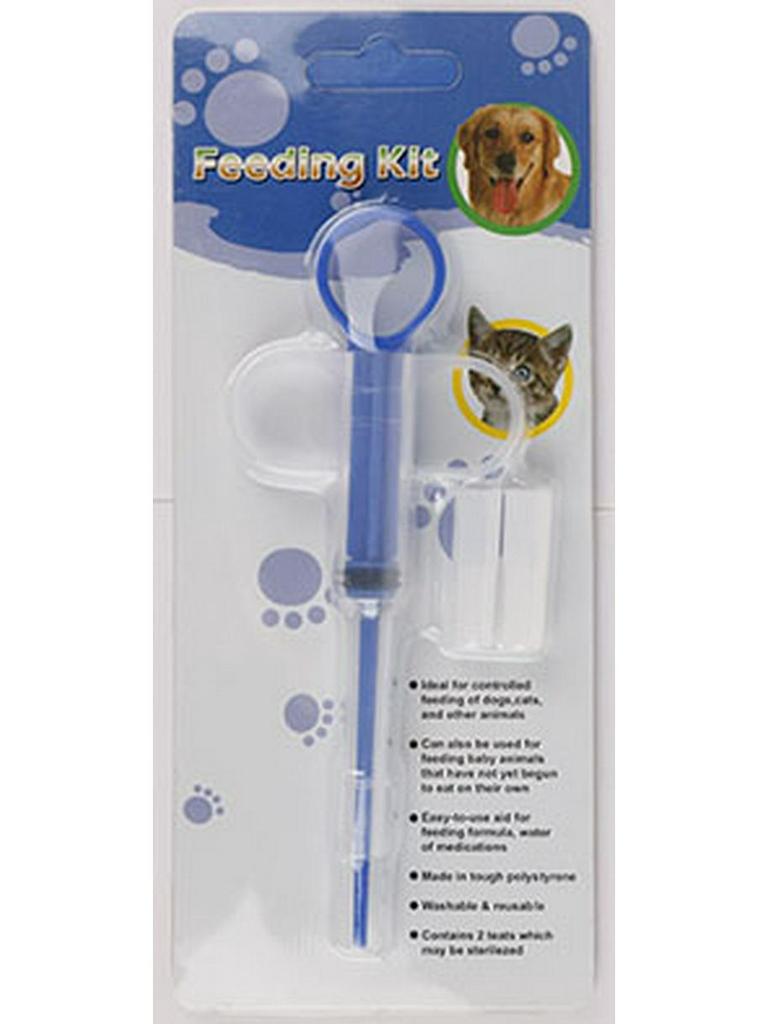 Pet Medicine Feeding Syringe for Cats & Dogs - Double-Headed Deworming Tool