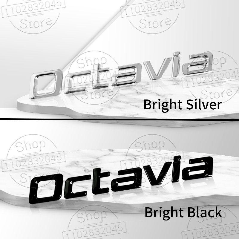 FSNK8 3D Car Decor Fender Emblem Trunk Decal Sticker For Skoda 4x4 Kodiaq Superb Octavia Karoq Kamiq Yeti Karoq Fabia Accessories