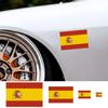 3pcs Spanish Flag Car Stickers Auto Motorcycle Decoration PVC Sticker Waterproof Styling Decals Car Exterior Accessories