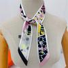 2023 New Zebra and Manor Series, Summer Printed Small Streamer, Tied Bag Silk Scarf French Headband Streamer