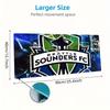 FC Seattle Sounders Mouse Pad, Large Gaming Desk Mat, Non-slip XXL Mousepad for Laptop & Tablet, Mini PC Playmat with Stitched Edges