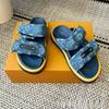 Thick-soled magic summer new fashion casual flat-bottomed open-toed slippers women's beach shoes