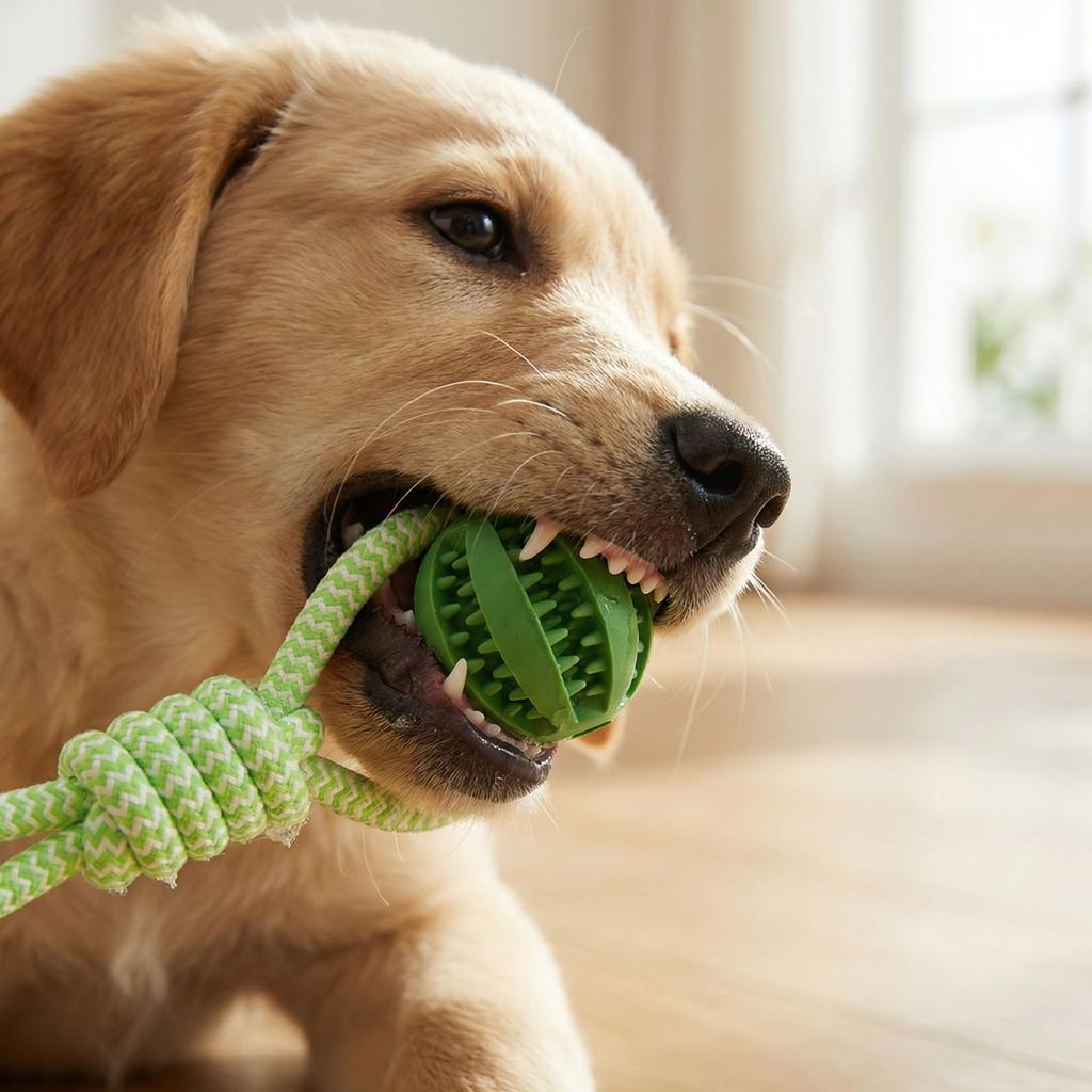 Dog Knot Rubber Ball Toothache Relieves Boredom Pet Toys