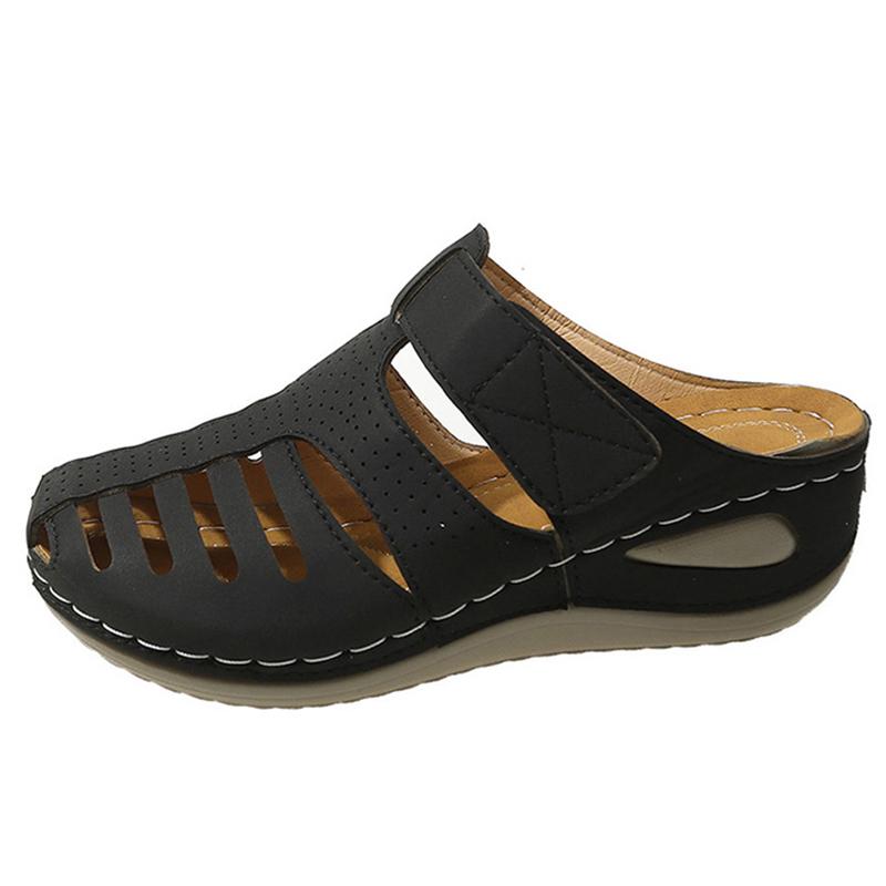 Fashion Women's Sandals Roman Summer Shoes Women Heels Sandals Slip On Platform Sandalias Mujer Wedge Heeled Slippers Summer Footwear