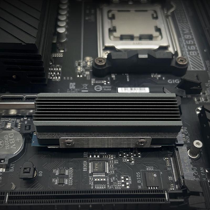 Wydajny system chłodzenia termicznego dysku SSD M.2 2280 z podkładką silikonową, kompatybilny z jednostronnymi i dwustronnymi dyskami NVME M.2 SSD