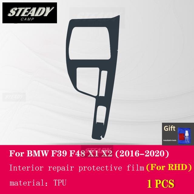 Per BMW F39 F48 X1X2 2016 2017 2018   Interno Auto Consolle Centrale Pellicola Protettiva Trasparente TPU Antigraffio Riparazione