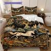 Medieval fairy tale aesthetics unicorn bedding, duvet cover, pillowcase, home decoration, birthday gift (1 * duvet cover+2 * pillowcase, coreless)