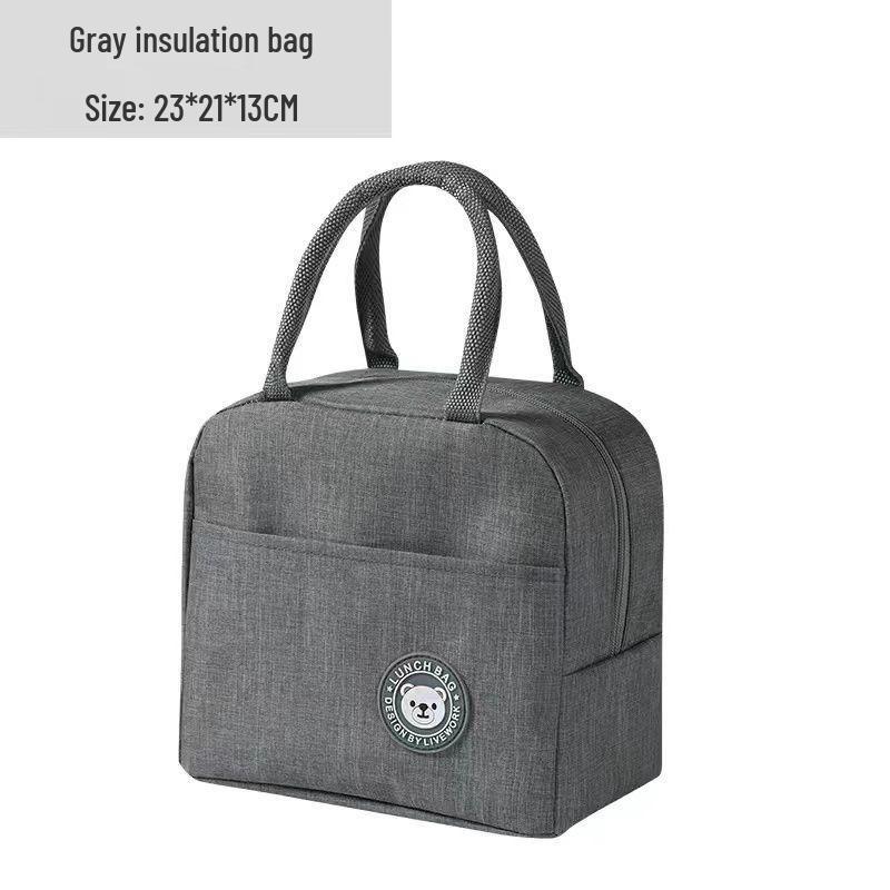 Portable Thickened Insulated Picnic Bag with Aluminum Foil for Outdoor Lunch and Ice Pack Storage
