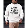 Men's Army Graphic Casual Fashion Long-Sleeve Sweatshirt.