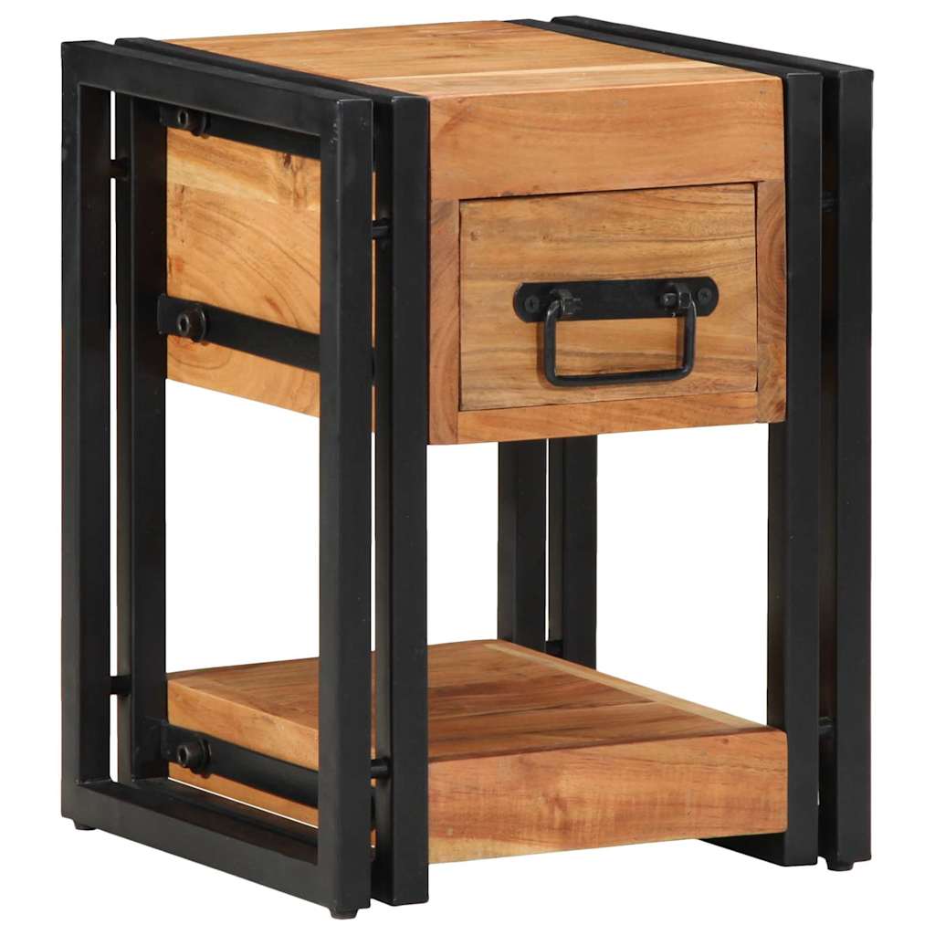 Nightstand 2 pcs Brown 30 x 30 x 40 cm Solid Wood Acacia