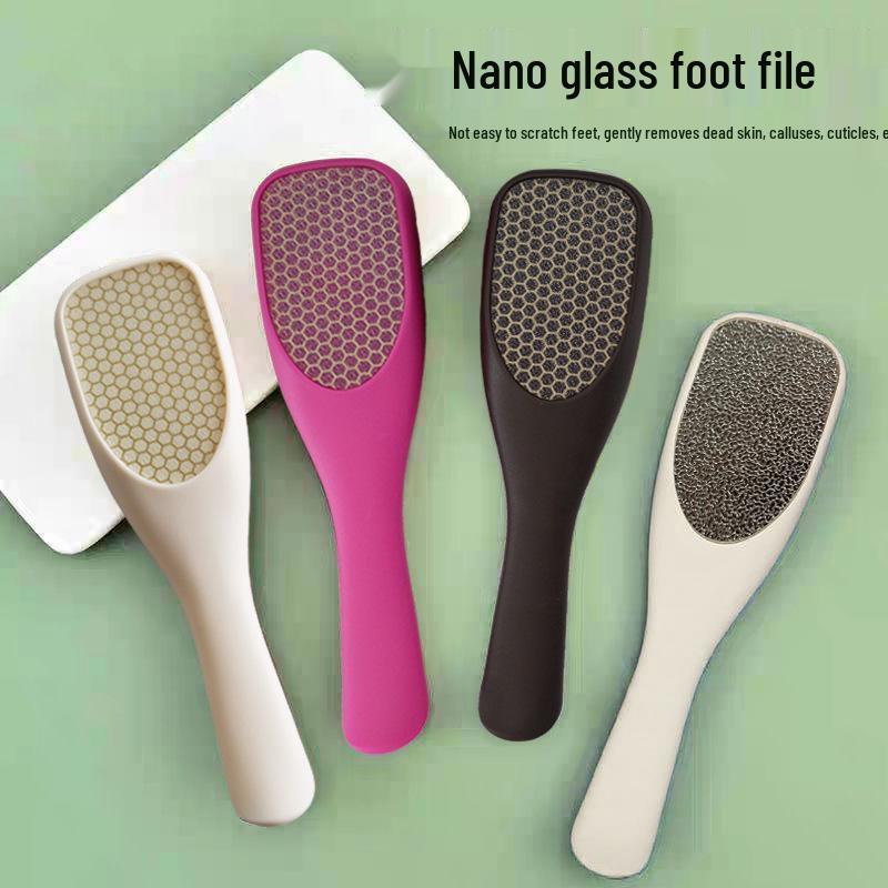 Nano Glass Foot Scraper – Callus Remover & Skin Exfoliator Plastic Glass розы красного