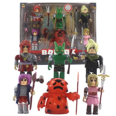BOBLOX Zero World Game Action Figures 2.5 To 3 Inches 6 Pcs With Weapons Accessories Collectible Box Set For Kids And Collectors