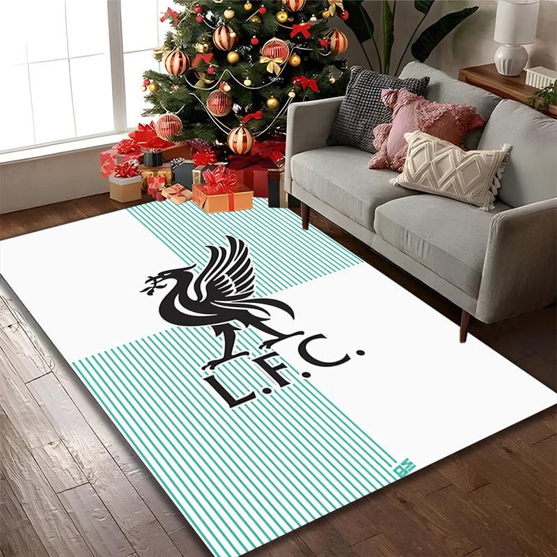Liverpool FC Carpet, Non-slip Office Chair Rug, Digital Print Home Area Rug, Unique Festival Decorations