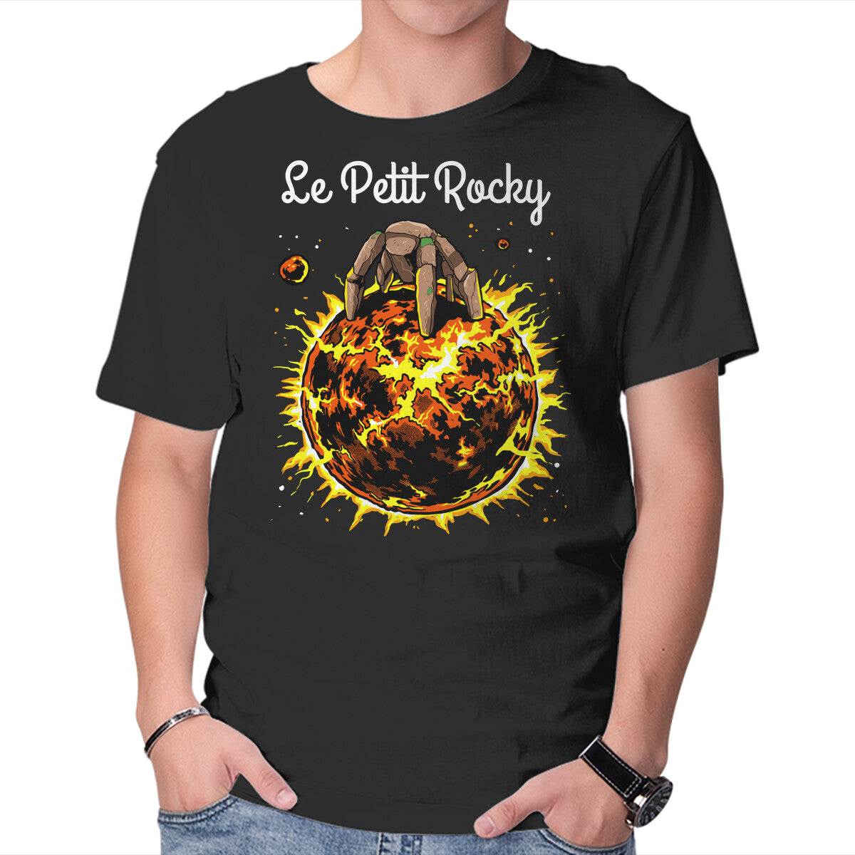Unisex Crew Neck T-Shirt Le Petit Rocky Graphic Short Sleeve Casual Tee XL