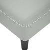 Chaise Longue with Cushion and Right Armrest Light Grey Velvet