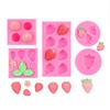 Fruit Strawberry Dessert Mousse Cake Mold Silicone Cake Decorations Reusable Baking Molds Kitchen Tools