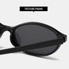 Retro Kocie Oko Owalne Okulary Przeciwsłoneczne Lekkie Modne Lata 90. Okulary Ochrona UV Okulary Słoneczne dla Kobiet i Mężczyzn